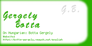 gergely botta business card